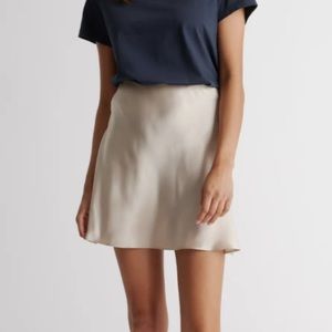 Quince Cream Mini Skirt